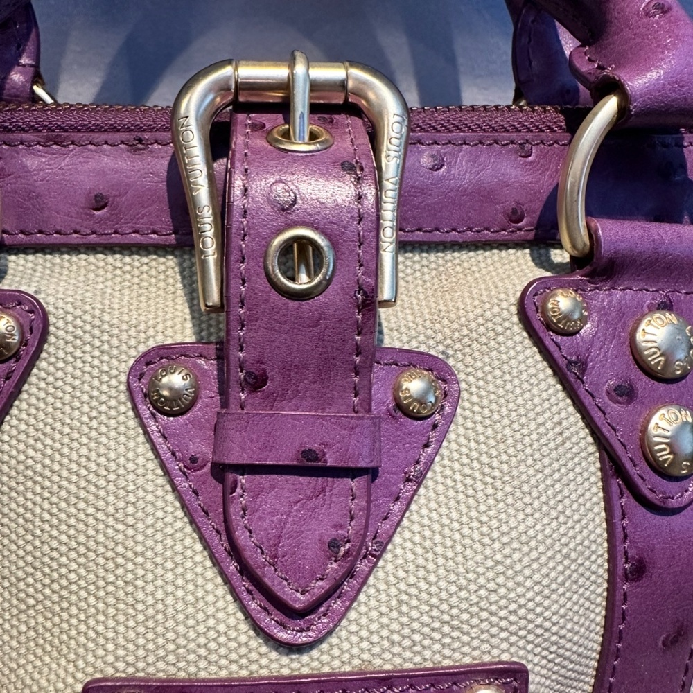 Ostrich Sac de Nuit  Toile Trianon MM